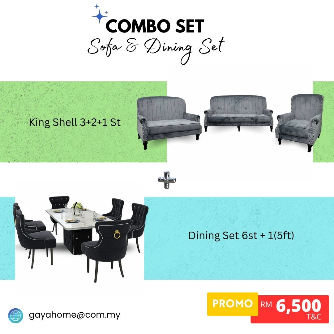 Combo 9 - King Shell & Dining Set 1+6