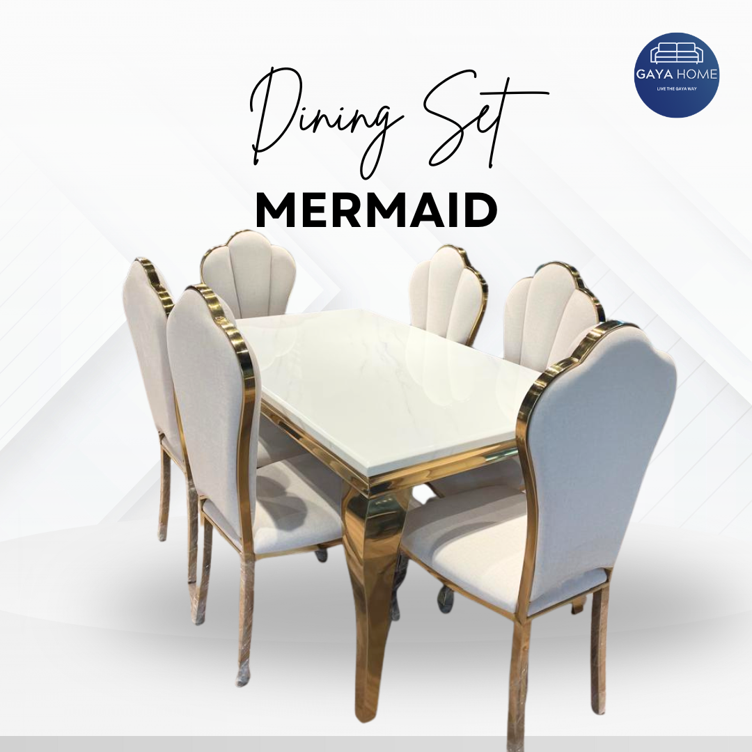 Mermaid Marble Dining Set