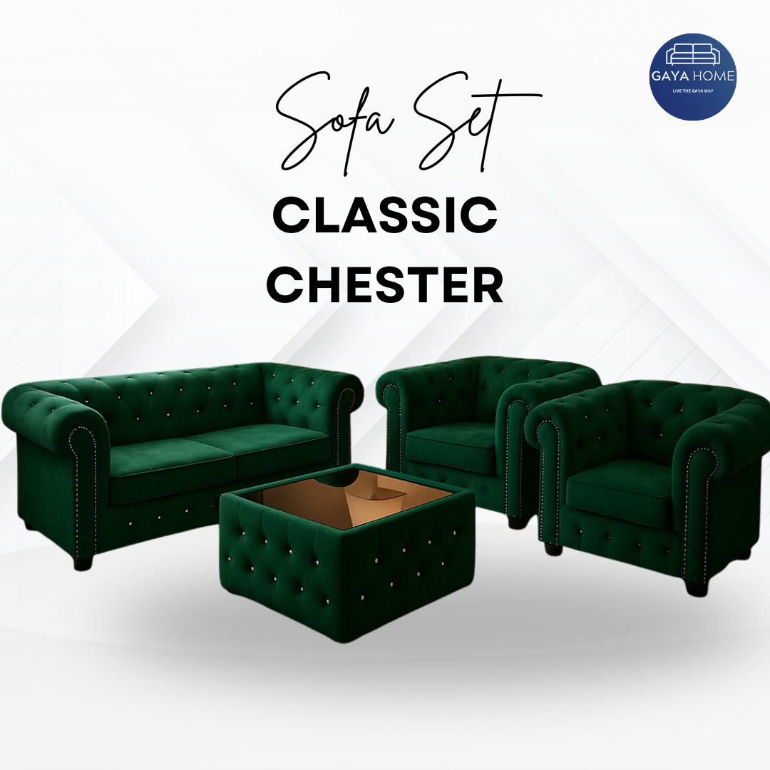 Classic Chesterfield Sofa Set