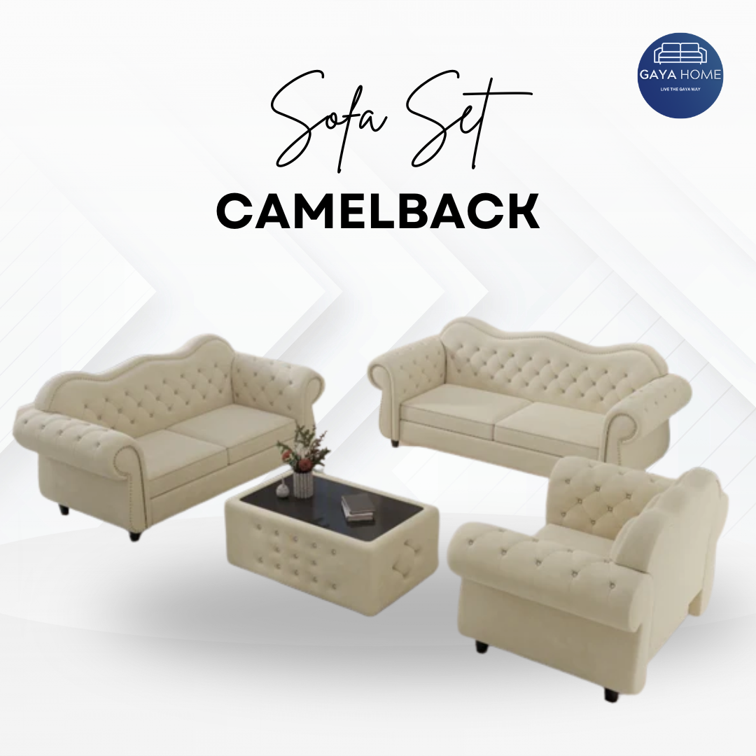 Camelback Sofa Set