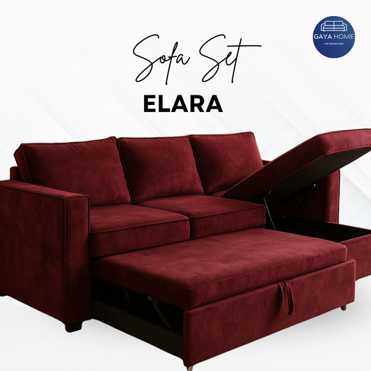 Elara Sofa Bed | L-Shape | Storage