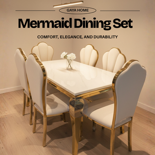 Mermaid Marble Dining Set