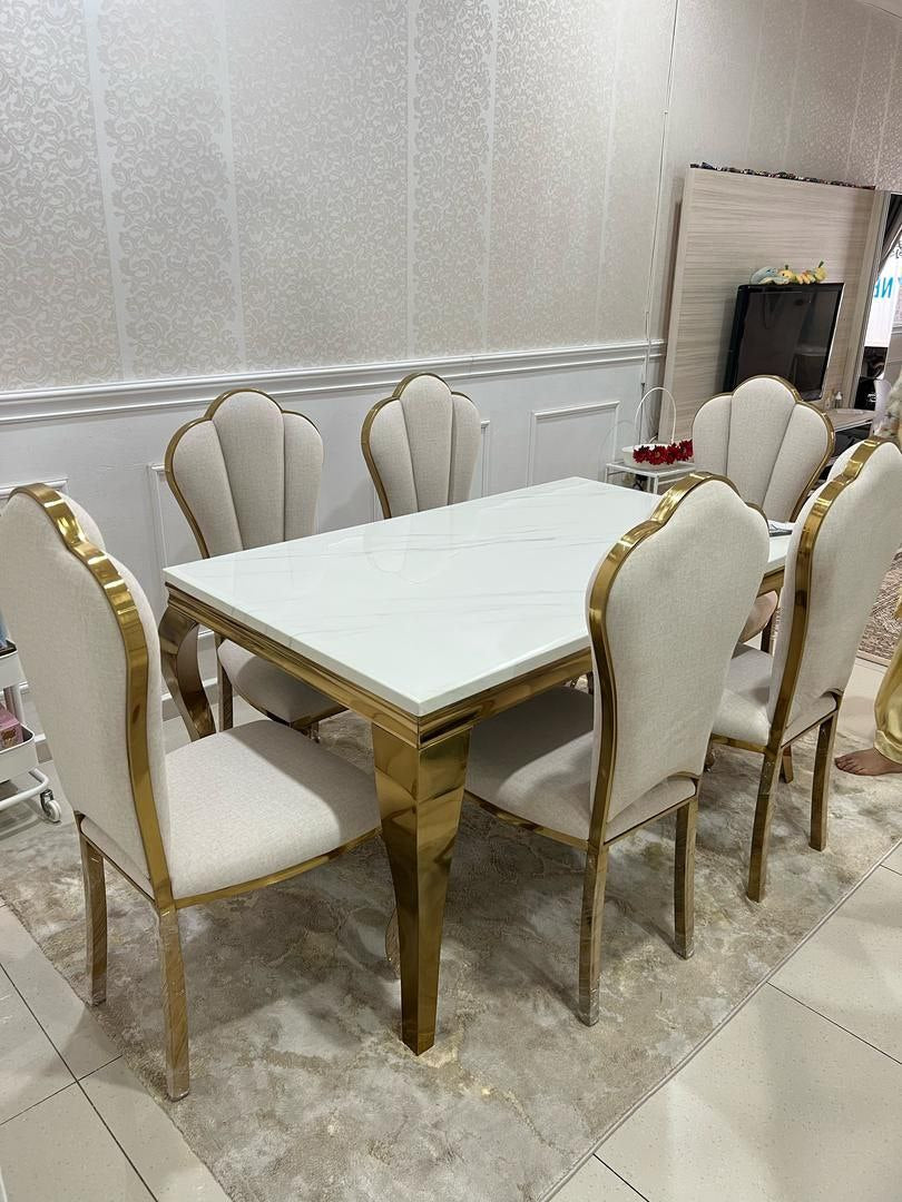 Mermaid Marble Dining Set