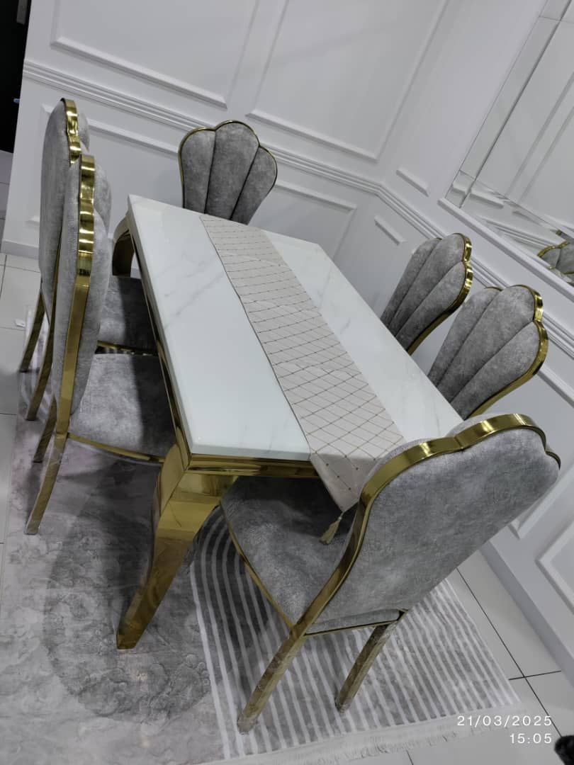 Mermaid Marble Dining Set
