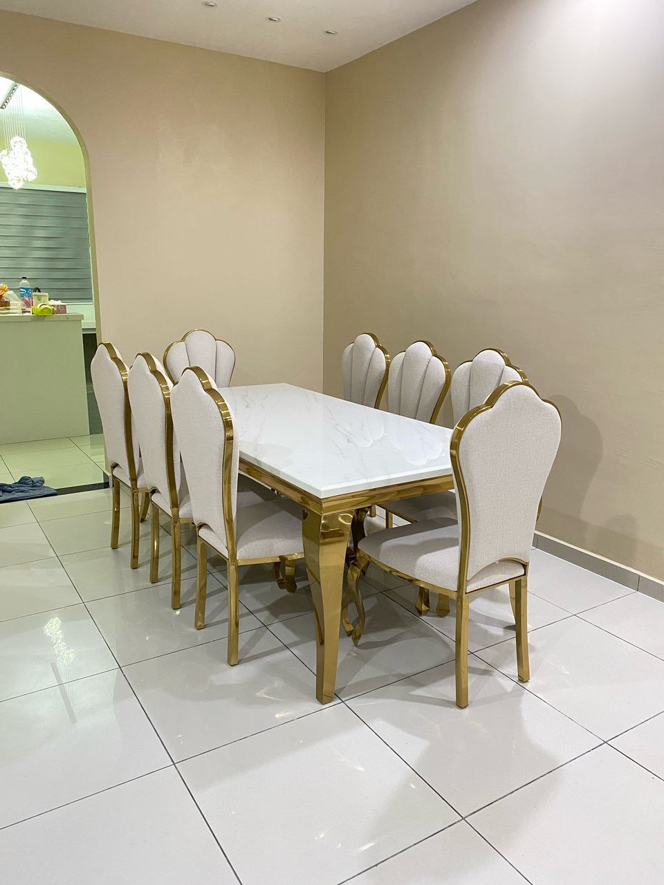 Mermaid Marble Dining Set