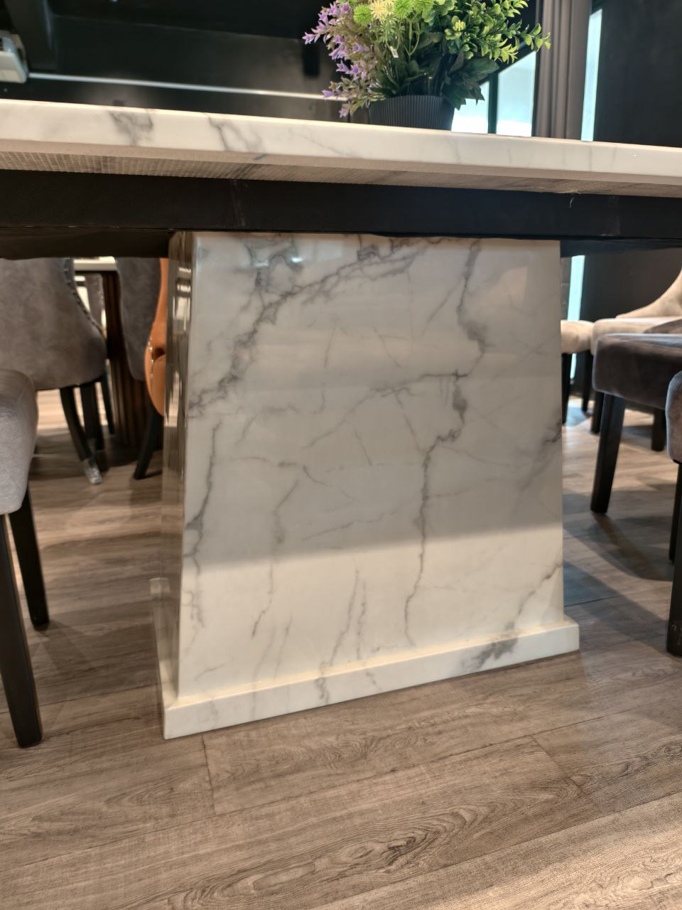 Luna Full Marble Dining Set