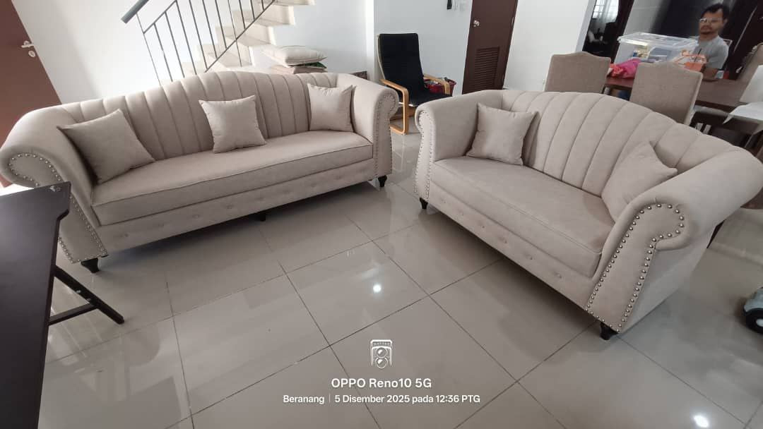 Royal Shell Sofa Set | Trending Simple & Modern Line Design