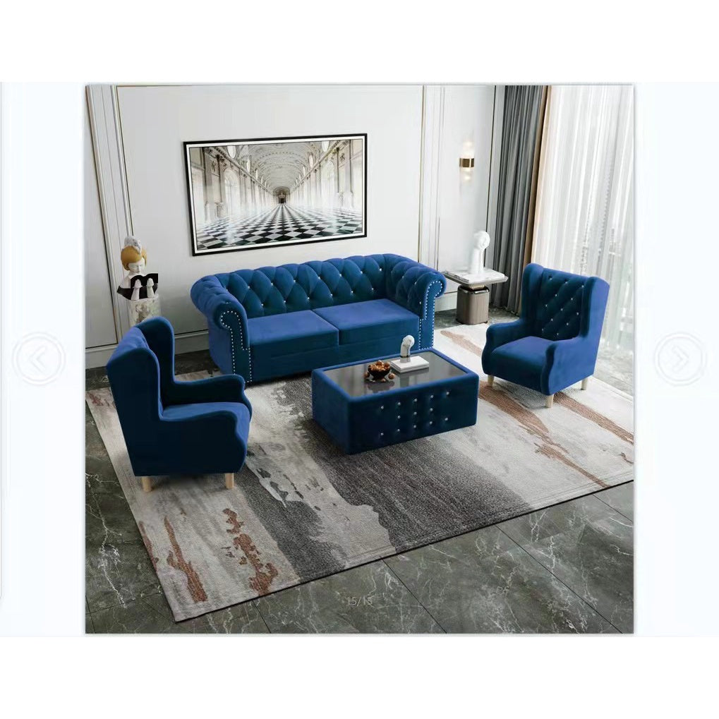 PREMIUM Wing Chair Sofa Set - Gaya Home