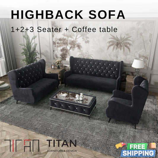 Premium Highback Sofa Set - Gaya Home