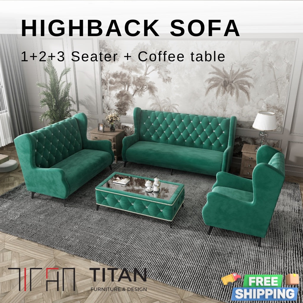 Premium Highback Sofa Set - Gaya Home