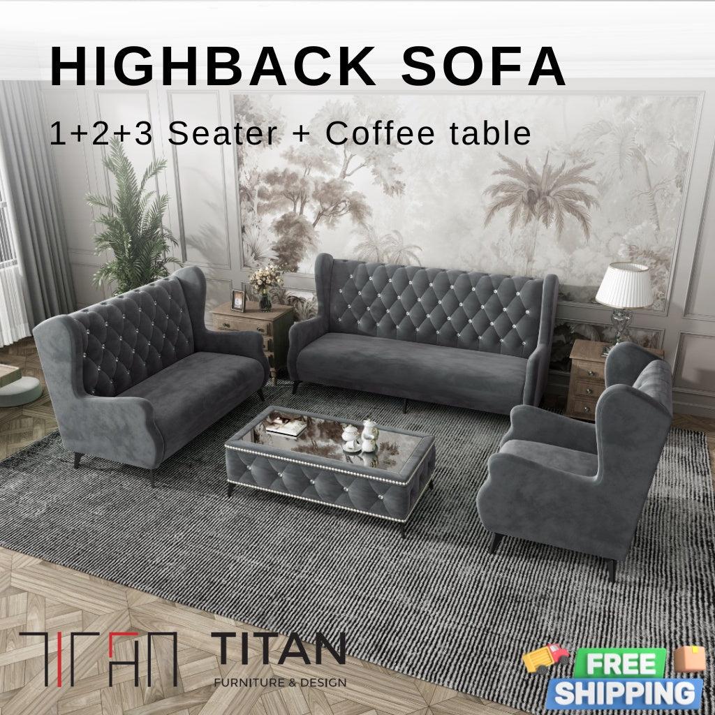 Premium Highback Sofa Set - Gaya Home