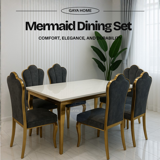 Mermaid Marble Dining Set