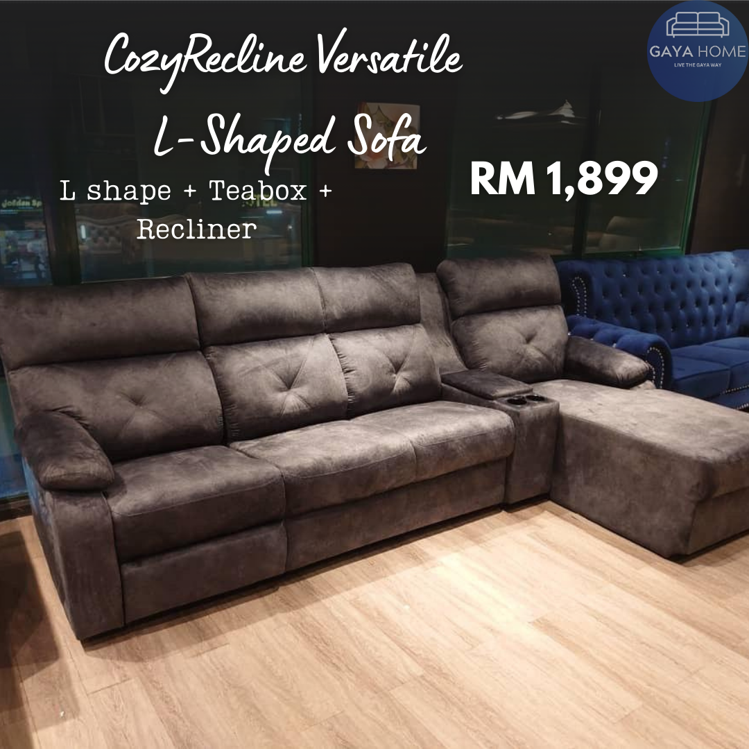 CozyRecline Versatile L-Shaped Sofa - Gaya Home