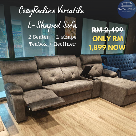 CozyRecline Versatile L-Shaped Sofa - Gaya Home