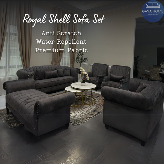 Royal Shell Sofa Set - Gaya Home