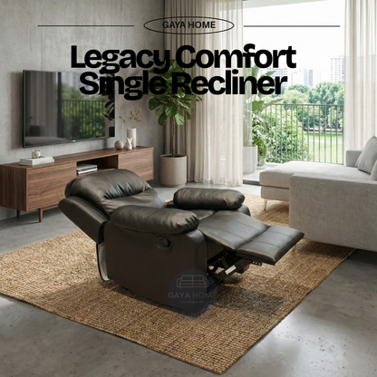 Legacy Comfort Single Recliner | Premium Manual Relax Chair