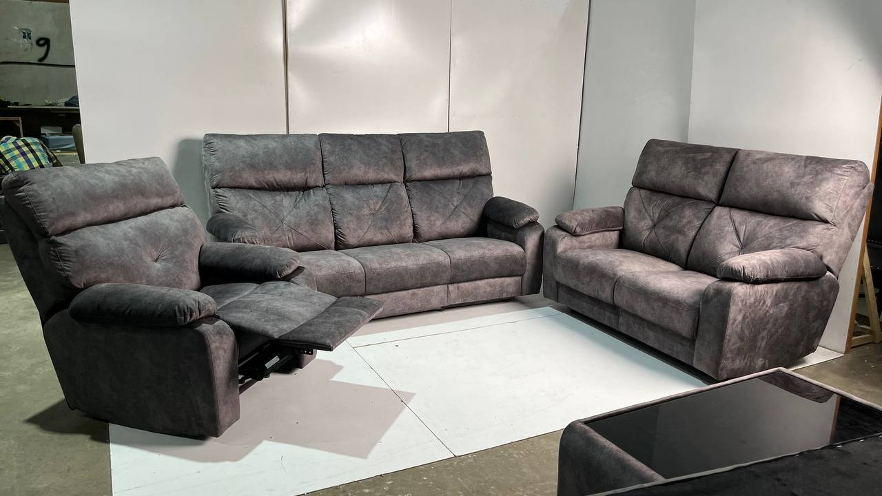 Luxurious 123 Seater Sofa Set with Recliner - Multiple Colors Available, Free Shipping Malaysia - Gaya Home