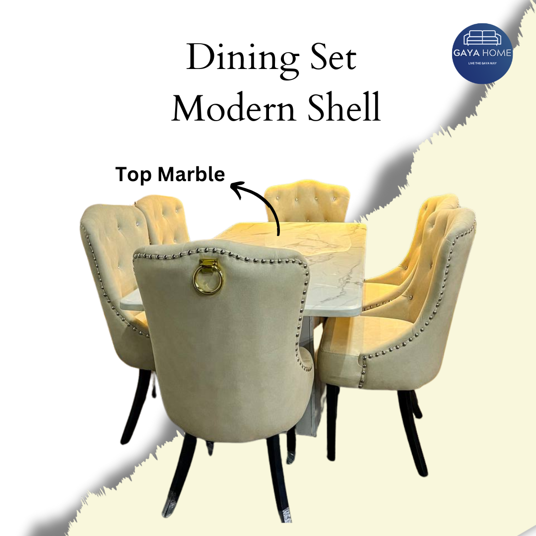 Dining Set Modern Shell