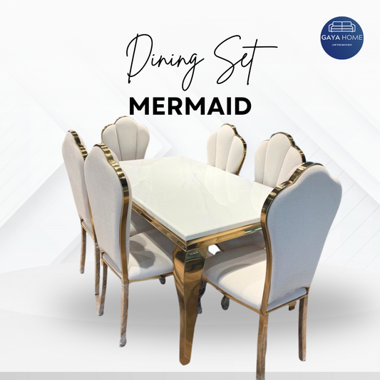 Mermaid Marble Dining Set
