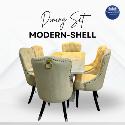 Dining Set Modern Shell