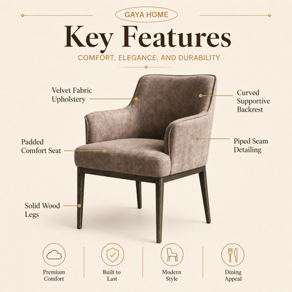 Low Rest Series Dining Chair (C227)