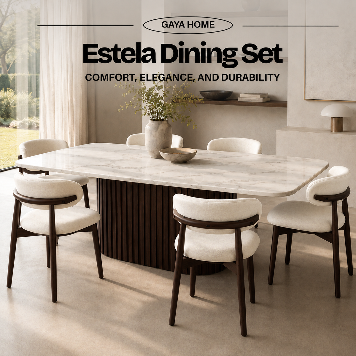 Koda Japandi Dining Set (C241)