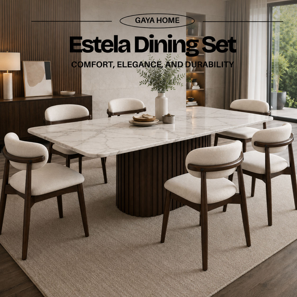Koda Japandi Dining Set (C241)