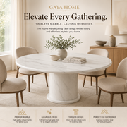 Round Marble Table with Round Marble Leg (831/1060)