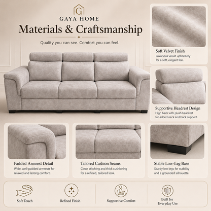 Easy Series Fabric Sofa Set (1632)