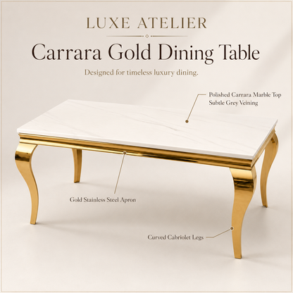 Mermaid Marble Dining Set (C228)