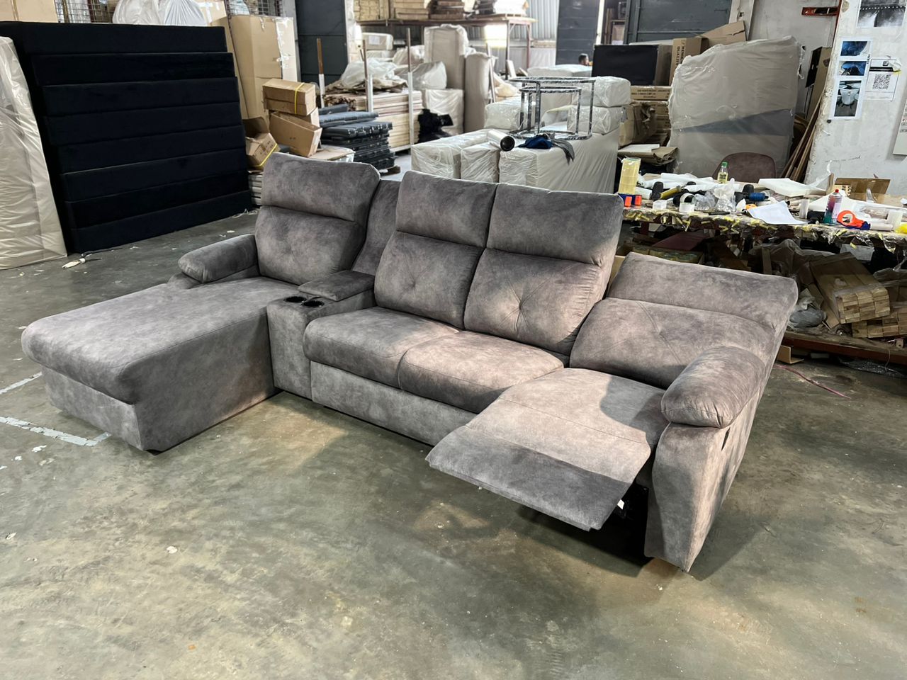 CozyRecline Versatile L-Shaped Sofa - Gaya Home