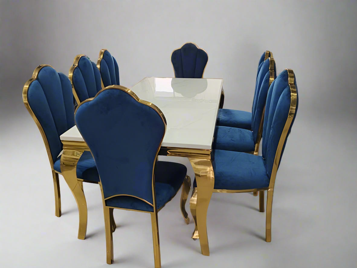 Mermaid Marble Dining Set
