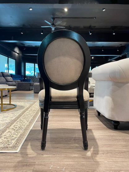 The Roma Dining Set | Luxury Marble Top Table with Neo-Classical Medallion Chairs