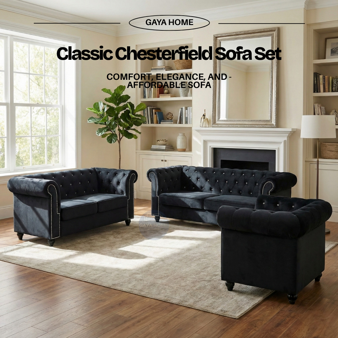Classic Chesterfield Sofa Set