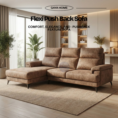 Flexi Push Back Sofa L Shape
