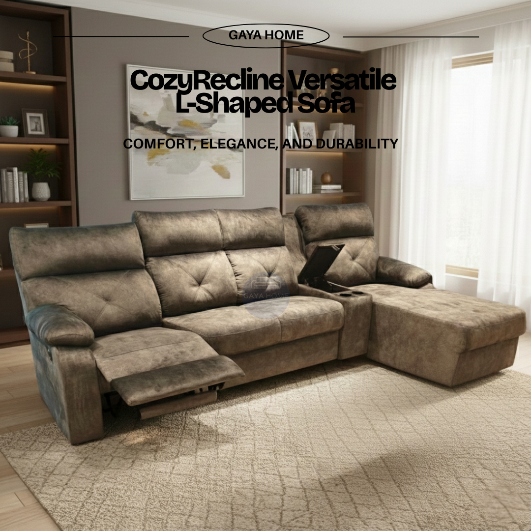 CozyRecline Versatile L-Shaped Sofa