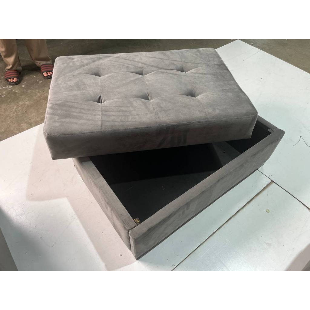 The Grayson Corner Sectional Sofa with Storage Ottoman & Built-in Tray Table