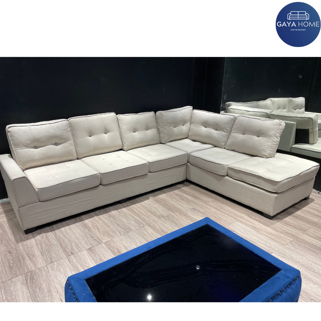 The Grayson Corner Sectional Sofa with Storage Ottoman & Built-in Tray Table