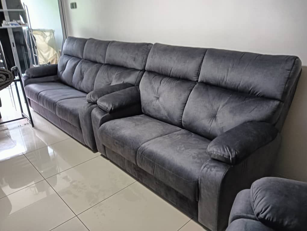 Luxurious 123 Seater Sofa Set with Recliner - Multiple Colors Available, Free Shipping Malaysia - Gaya Home