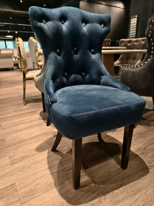 Helana Marble Dining Set with Luxurious Velvet Chairs