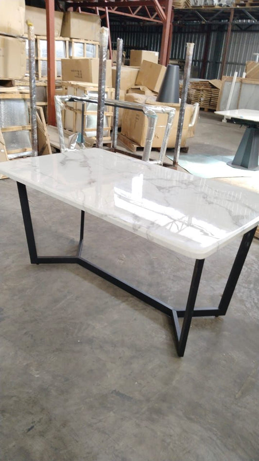 Y-Metal Leg Ceramic Table