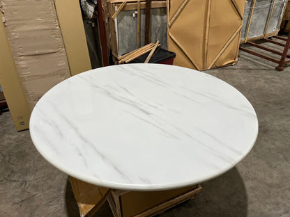 Round Marble Table with Round Marble Leg