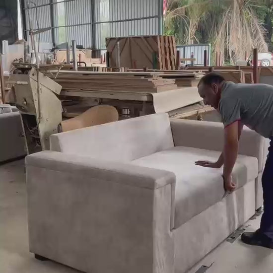 Marco trifold sofa bed pull-out mechanism video