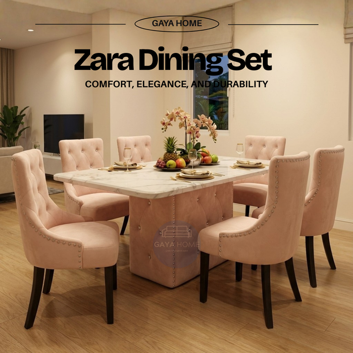 Zara Dining Set | Chesterfield Dining Set | Gaya Home