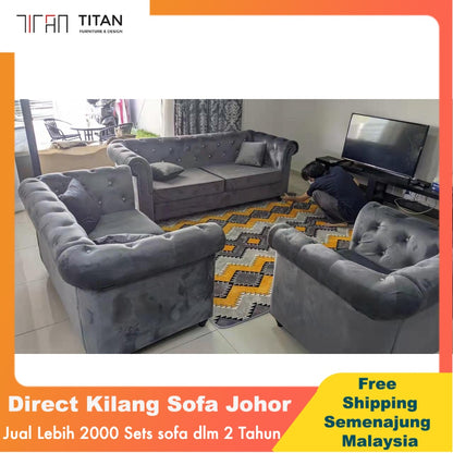 PREMIUM Chesterfield Sofa Set - Gaya Home