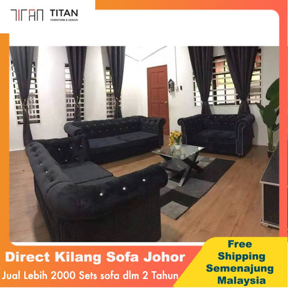 PREMIUM Chesterfield Sofa Set - Gaya Home