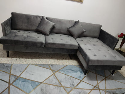 Old Hollywood Sofa 3 Seater L Shape Sofa - Gaya Home