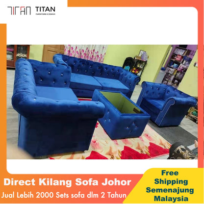 PREMIUM Chesterfield Sofa Set - Gaya Home