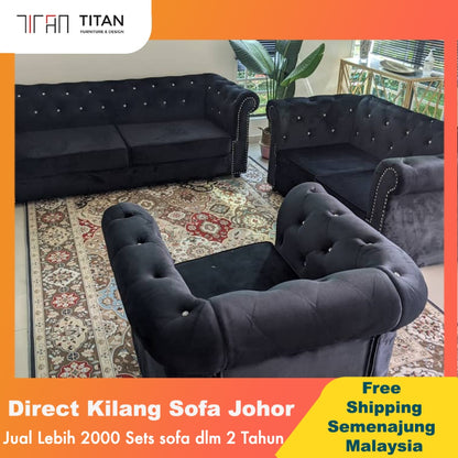 PREMIUM Chesterfield Sofa Set - Gaya Home