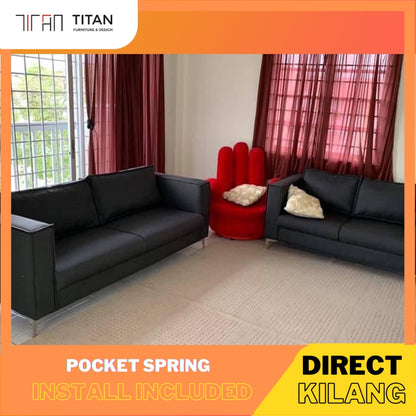 TITAN Lawson Sofa 3+2 Seater / Free Shipping / sofa waterproof / kalis air - Gaya Home